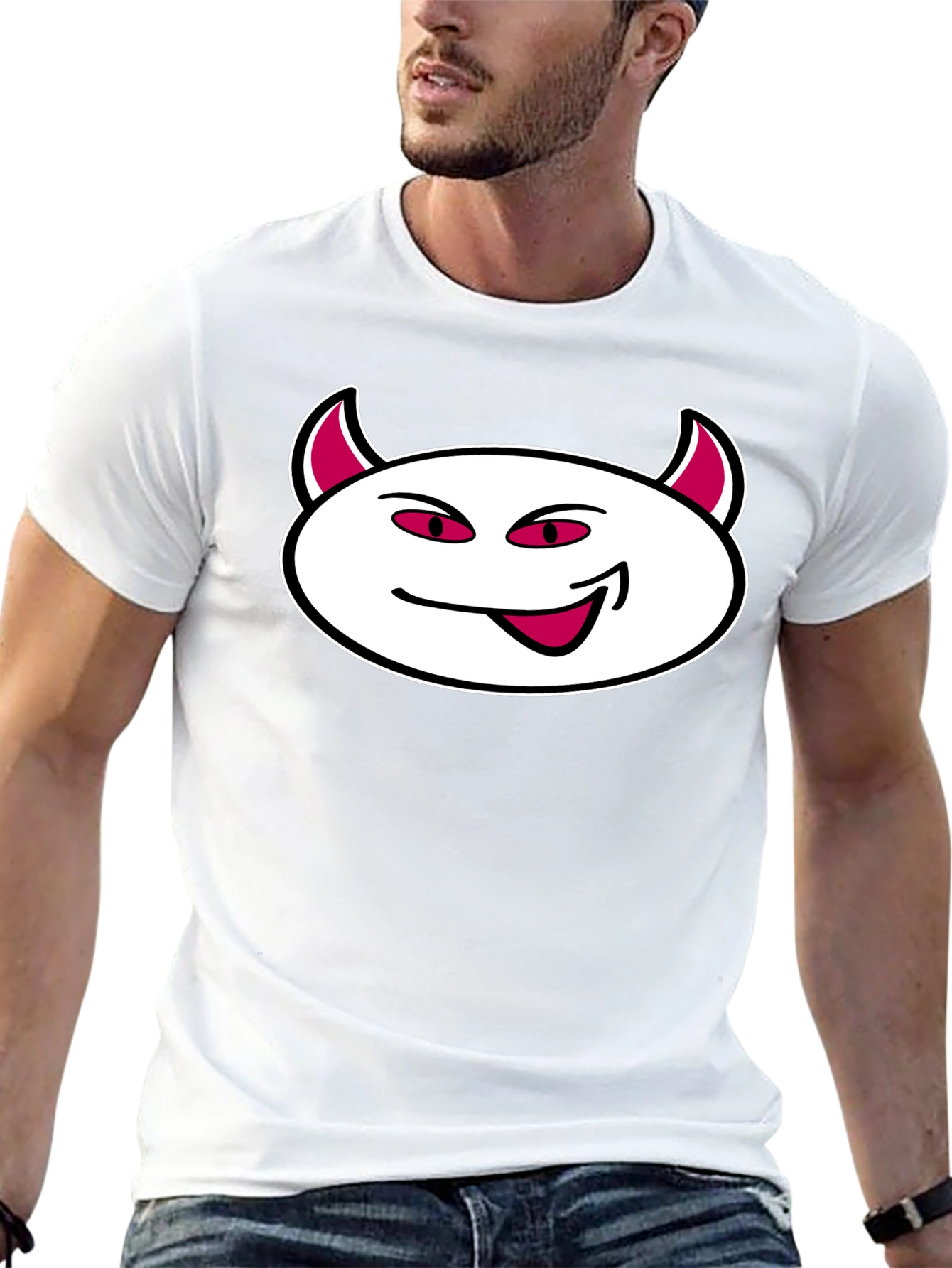 Devil Emoji Graphic T-Shirt