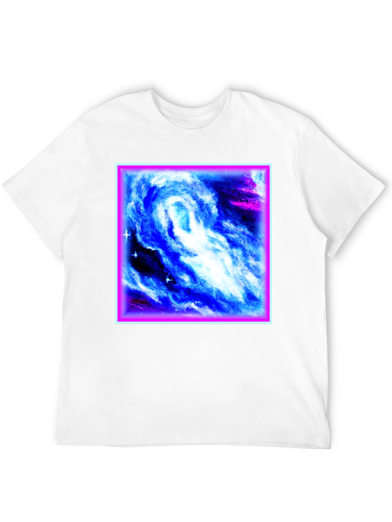 Nebula Galaxy Graphic Black T-Shirt
