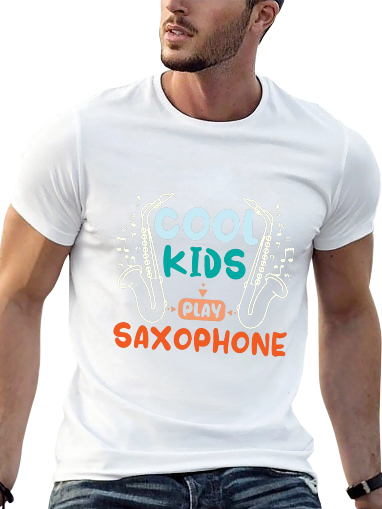 Cool Kids Saxophone Graphic Tee