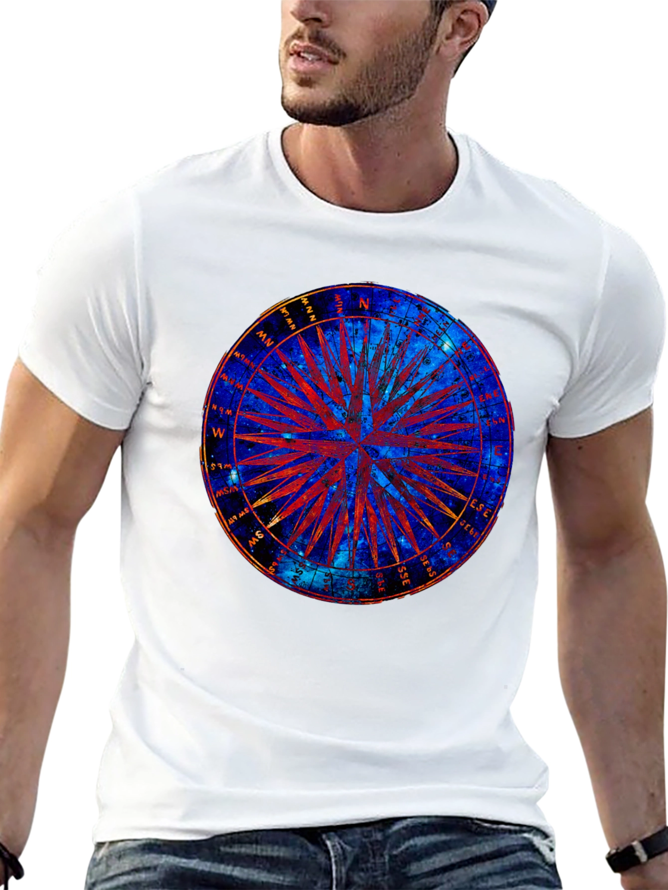 Cosmic Compass Graphic T-Shirt