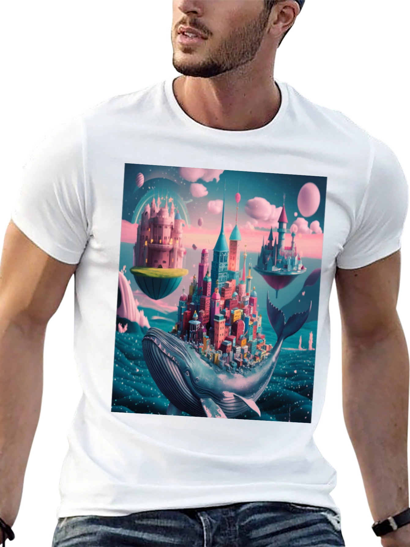 Whimsical Whale City Tee