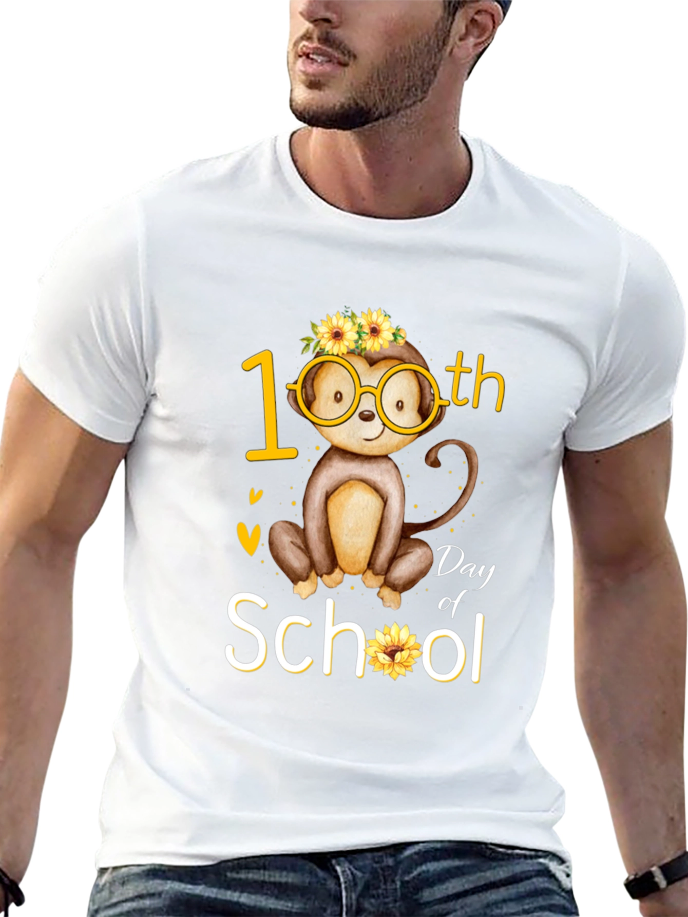 100th Day of School Monkey T-Shirt