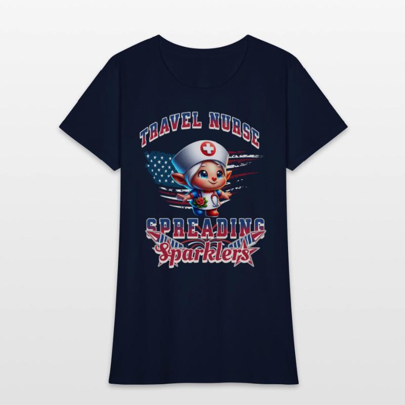 Cute Travel Nurse Spreading Sparkles