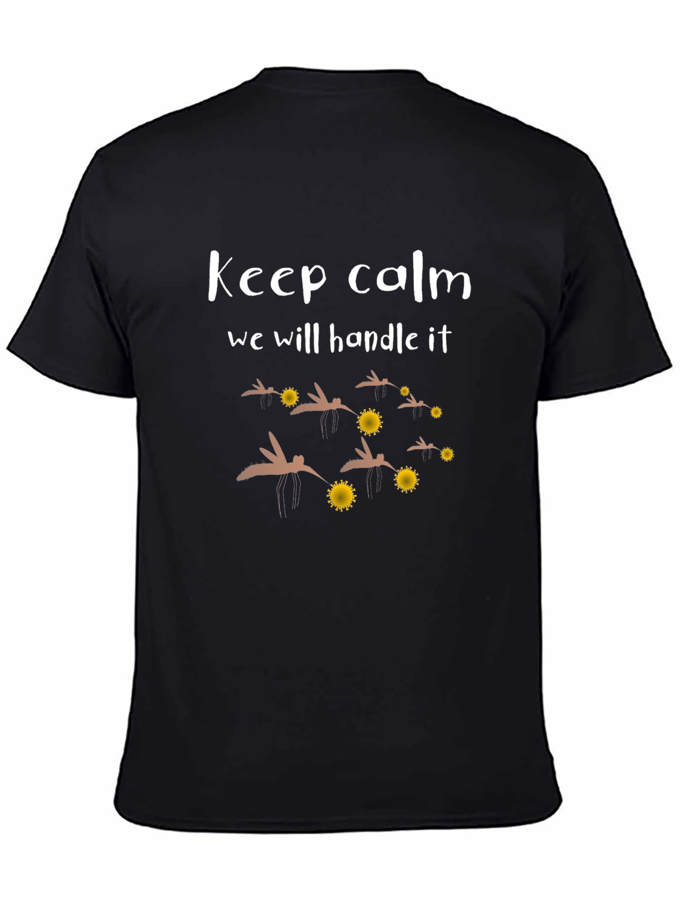 Keep Calm Mosquito Squad Black T-Shirt