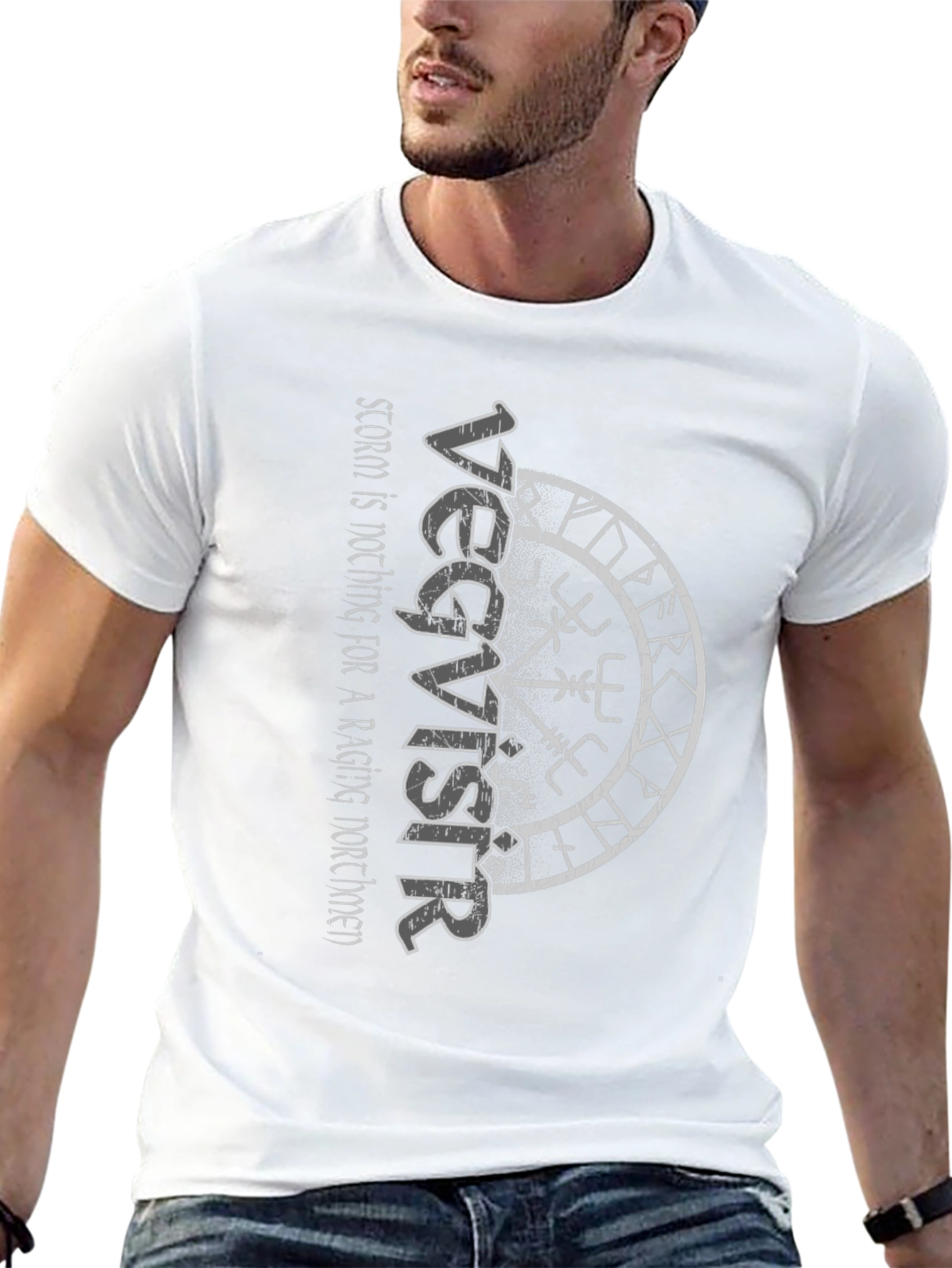 Vegvisir Viking Compass T-Shirt Norse Runes