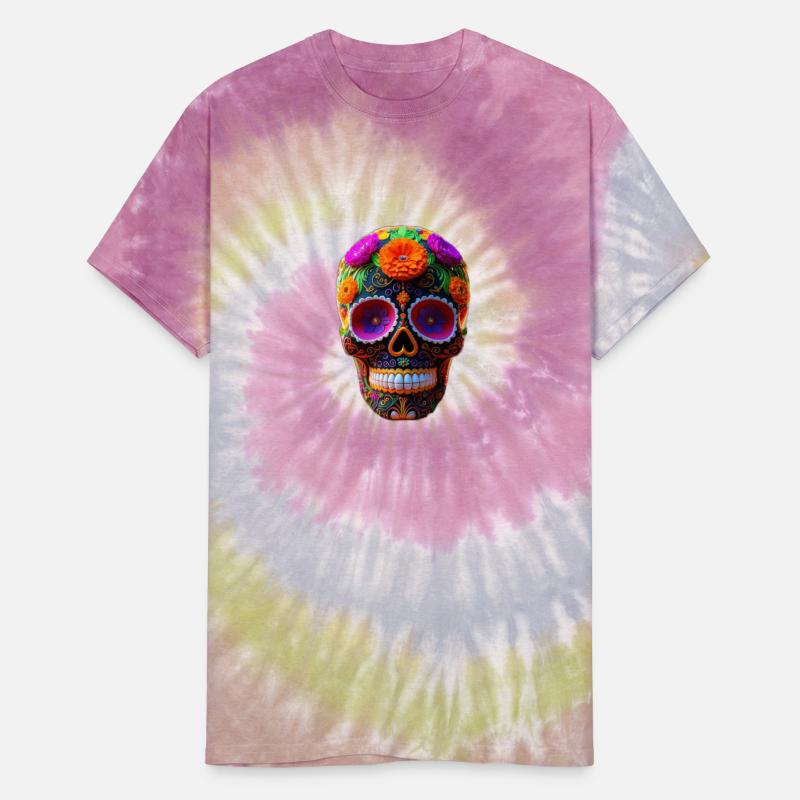 decorated sugar skull intricately