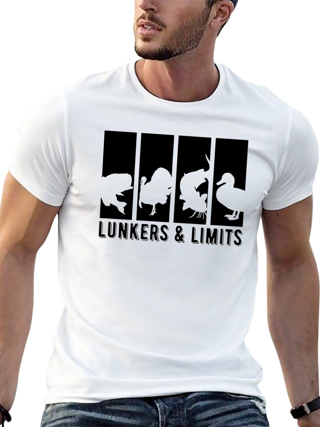 Lunkers & Limits Graphic T-Shirt - Black