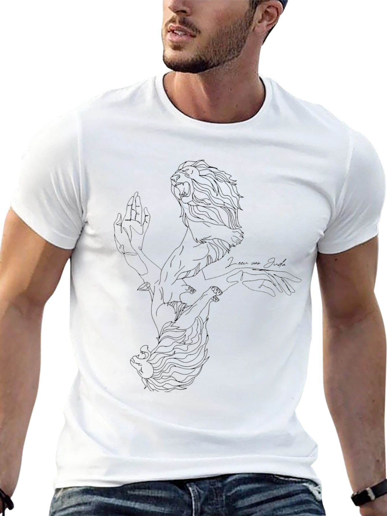 Lion of Judah Graphic Tee - Black