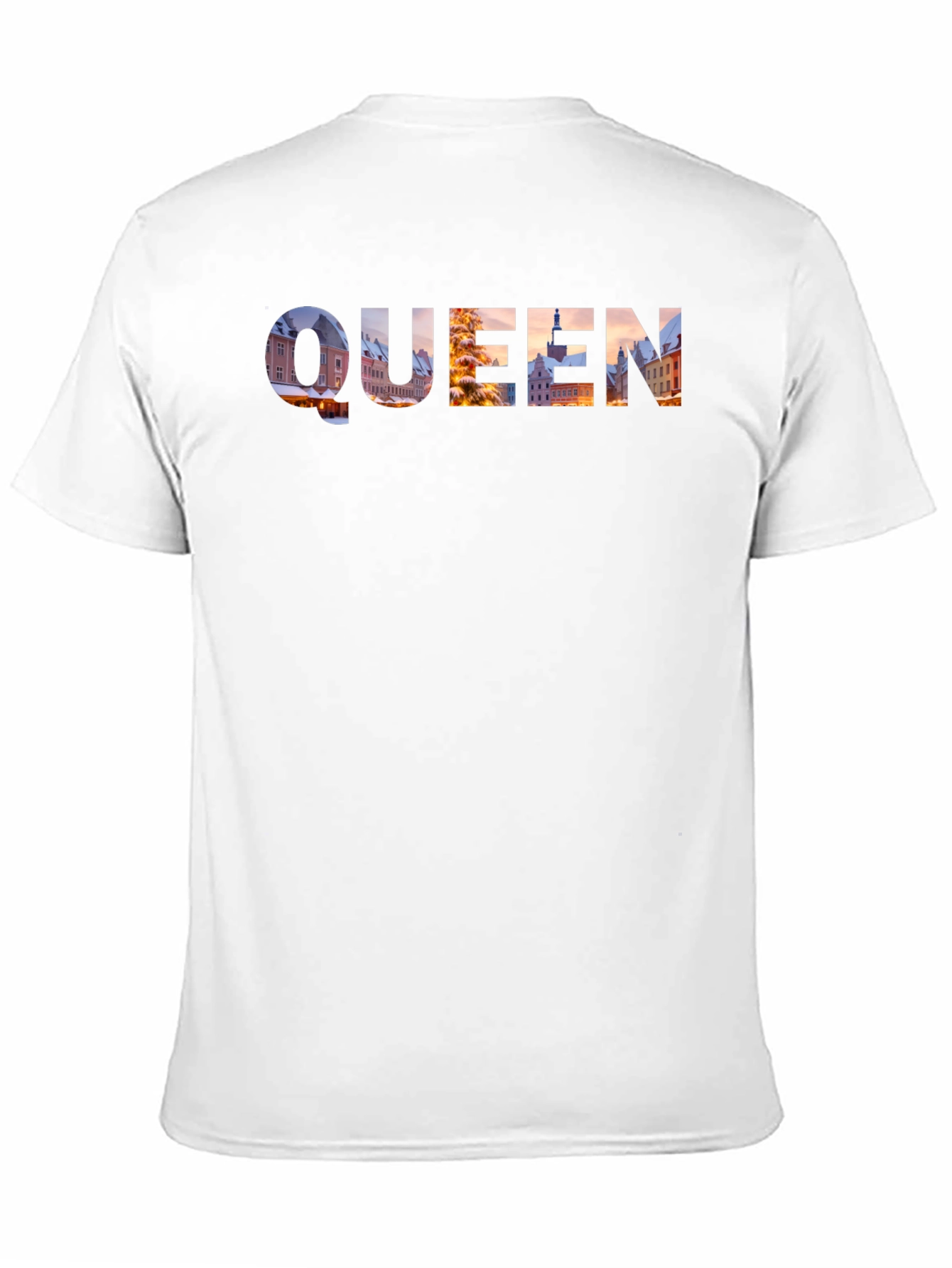 Queen Cityscape Graphic Tee - Black
