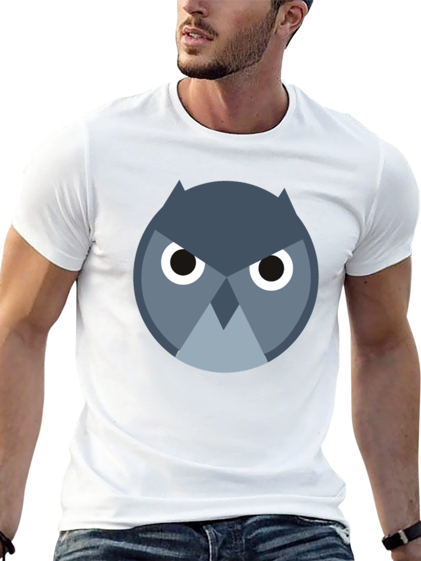 Owl Graphic T-Shirt - Mens Black Tee