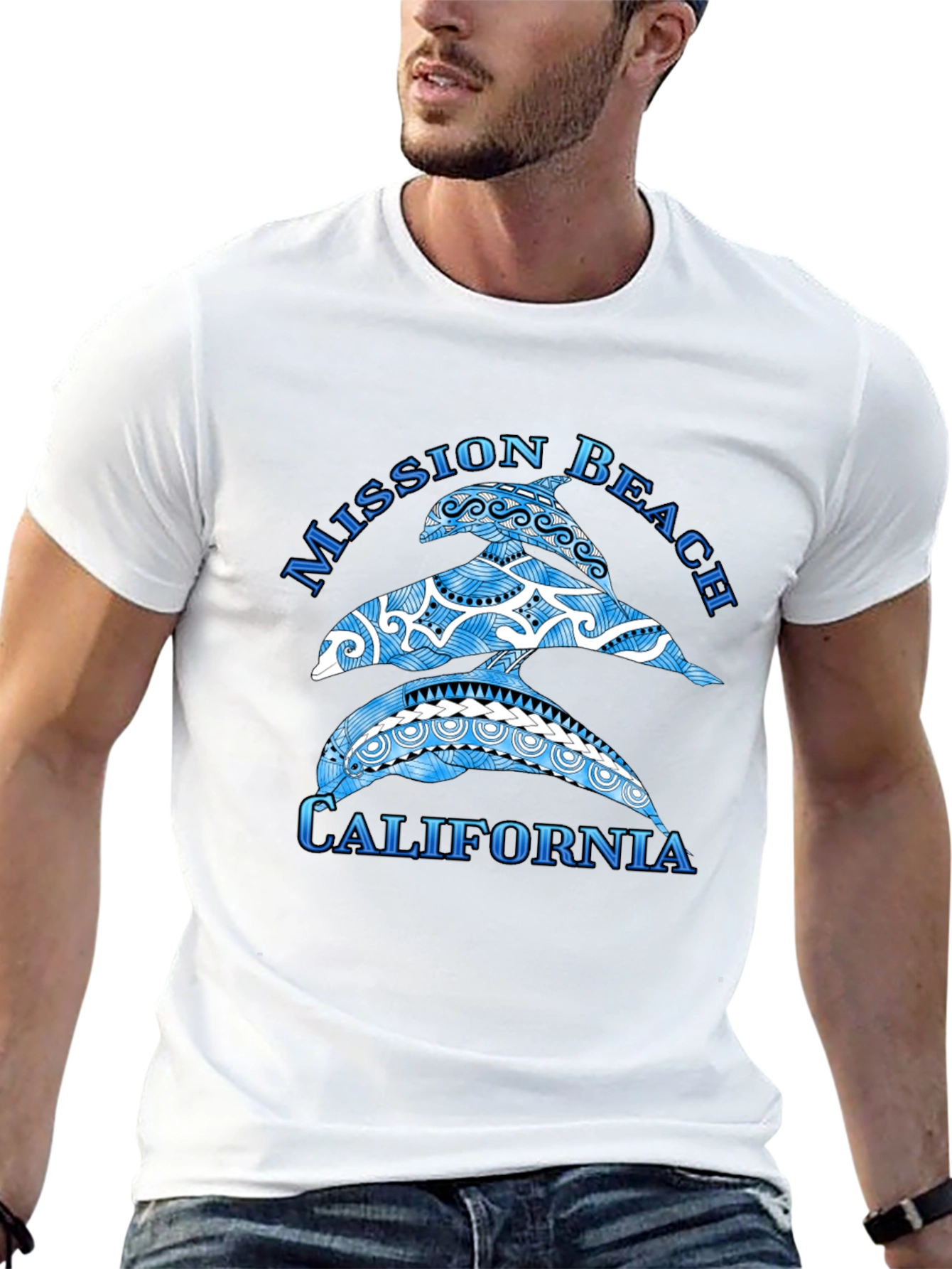 Mission Beach California Dolphin T-Shirt