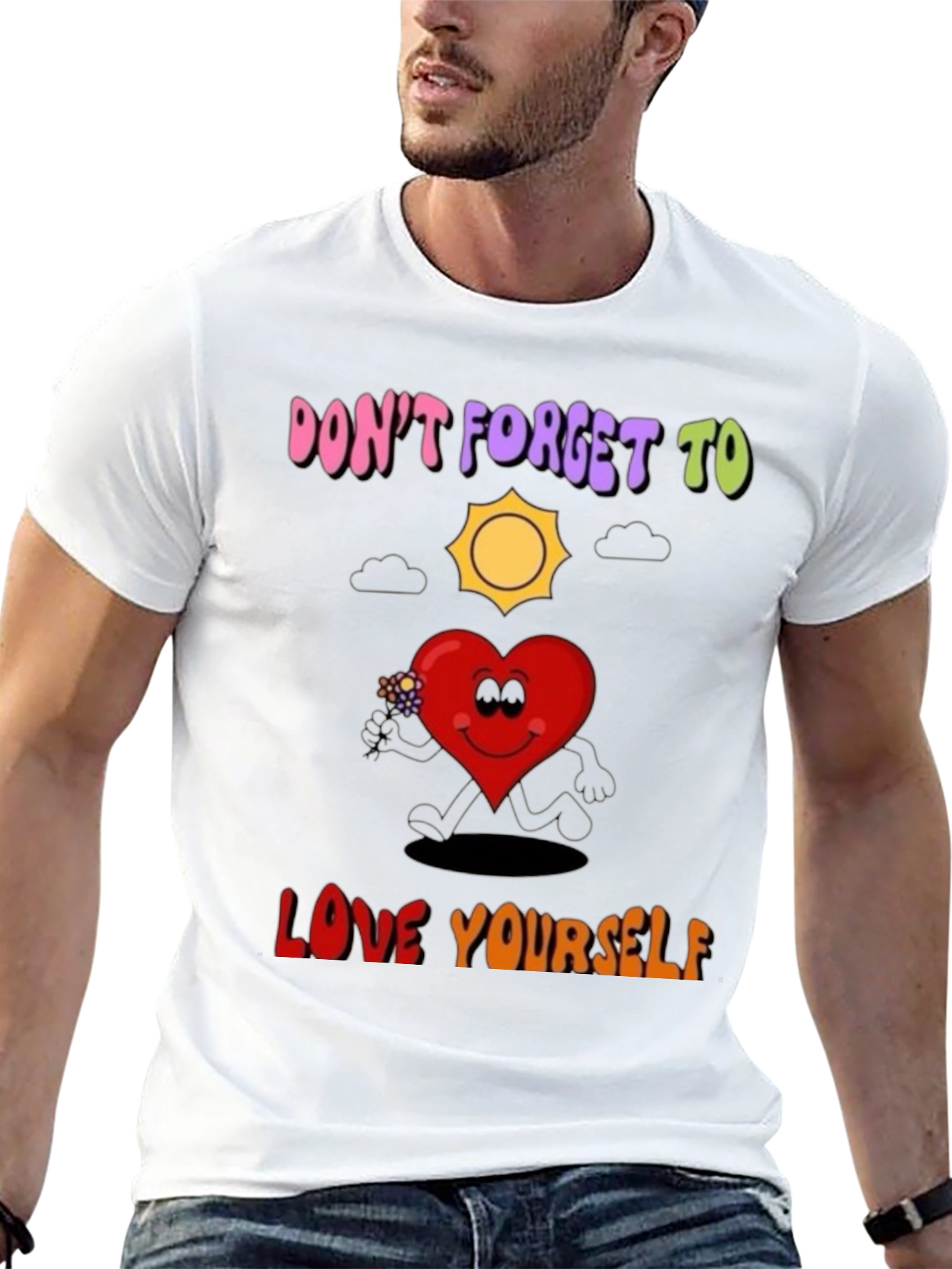 Positive Vibes Black Graphic T-Shirt