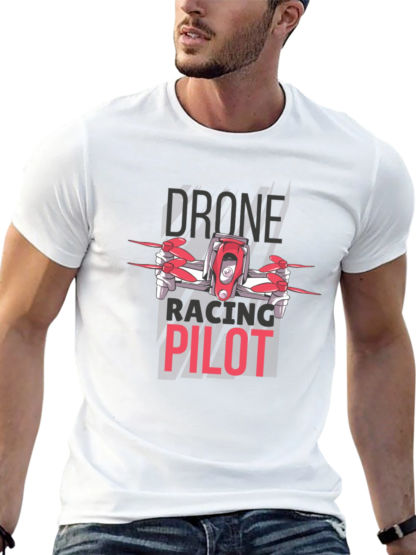 Drone Racing Pilot Black T-Shirt