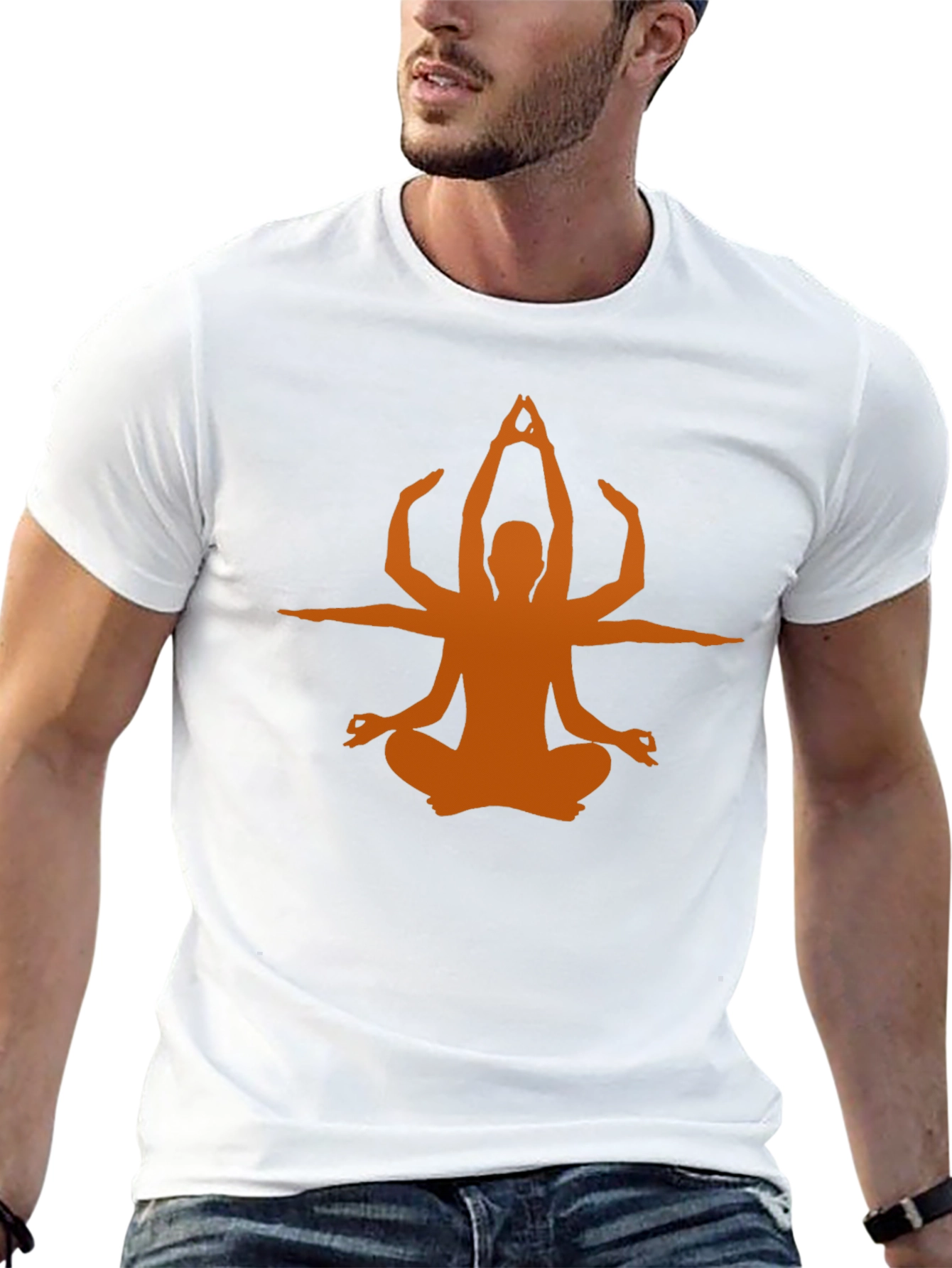 Yoga Pose Graphic Tee - Black