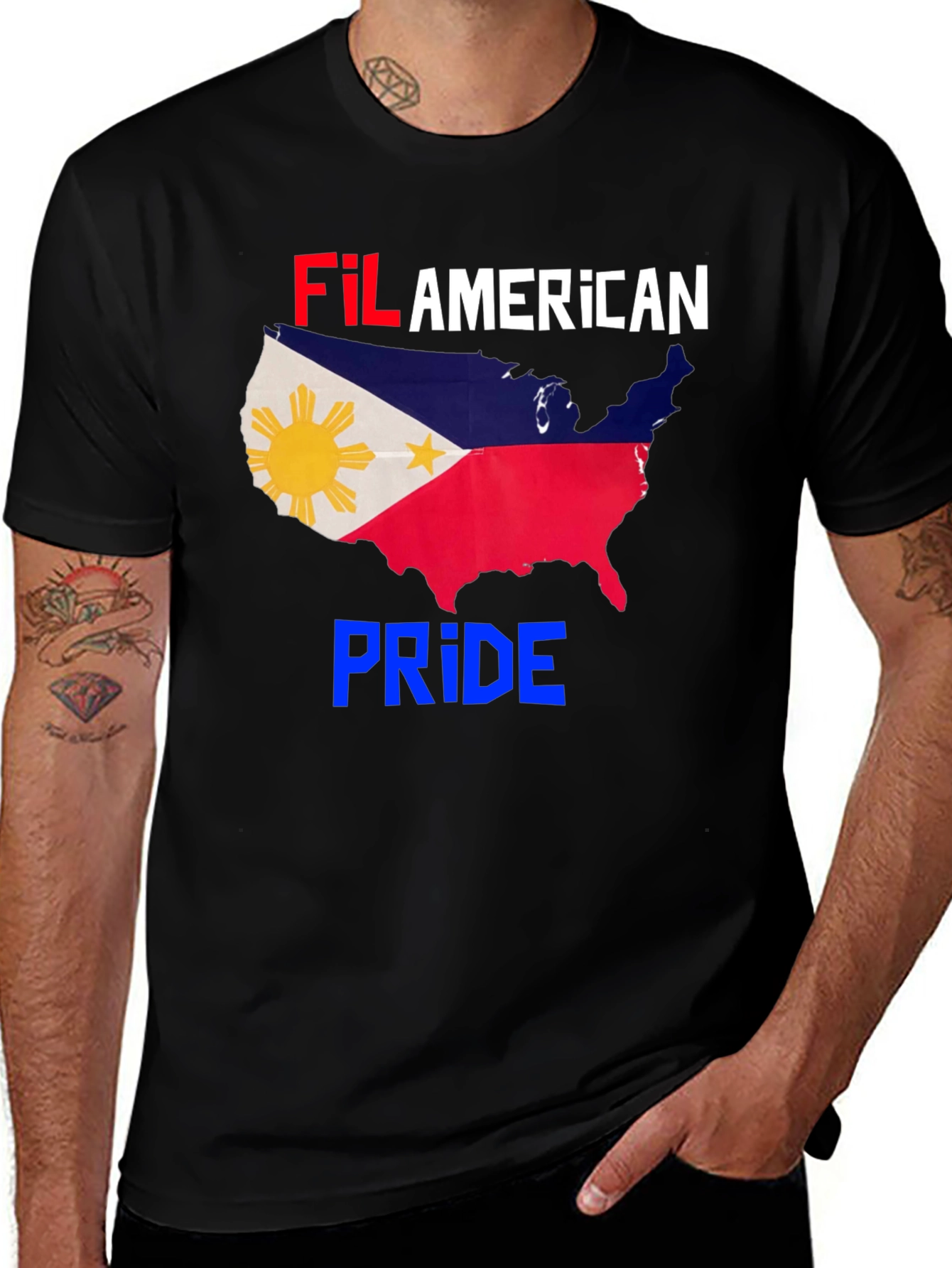 Fil-American Pride T-Shirt - Philippines USA