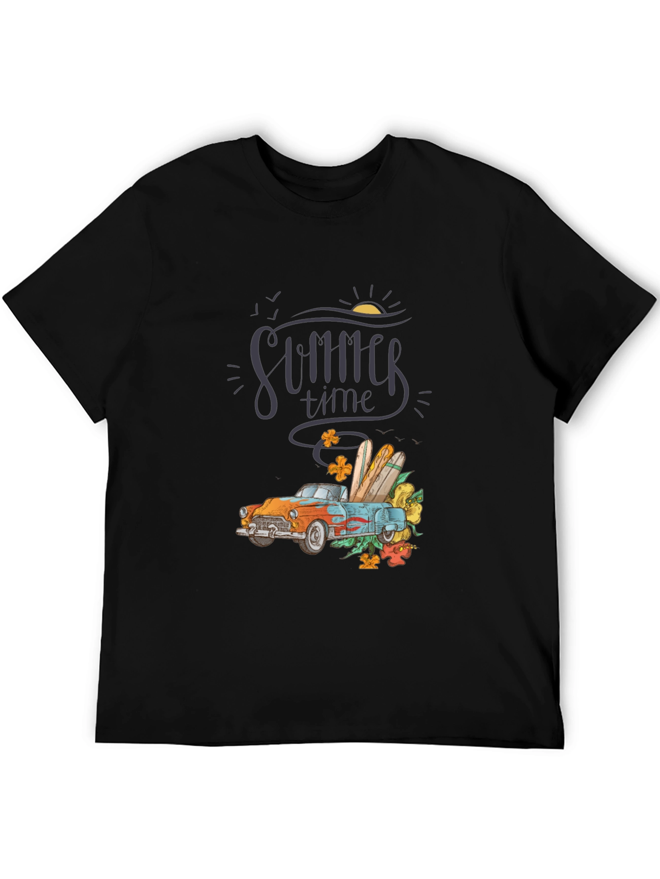 Summer Time Car Graphic T-Shirt