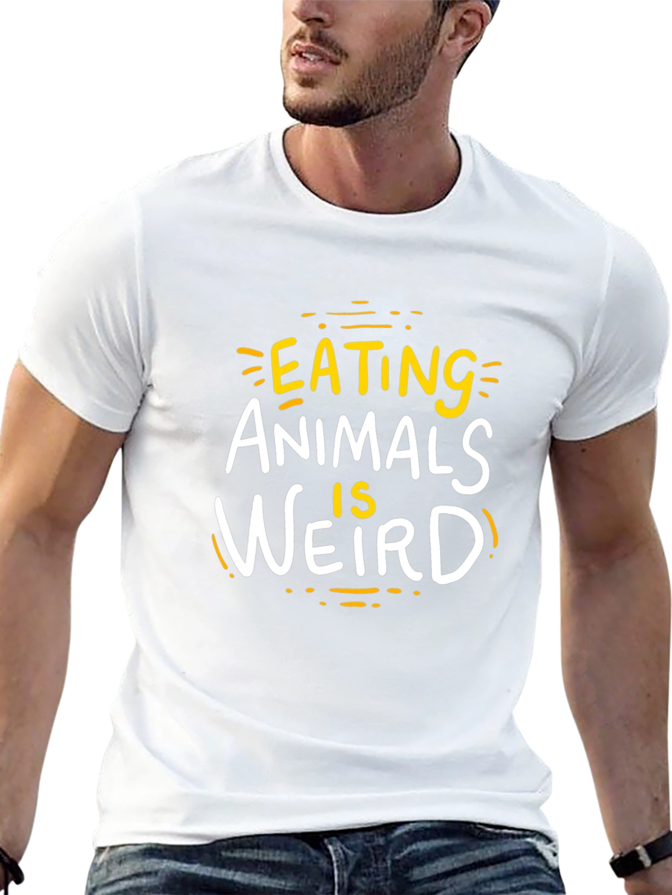Eating Animals is Weird T-Shirt - Vegan Friendly
