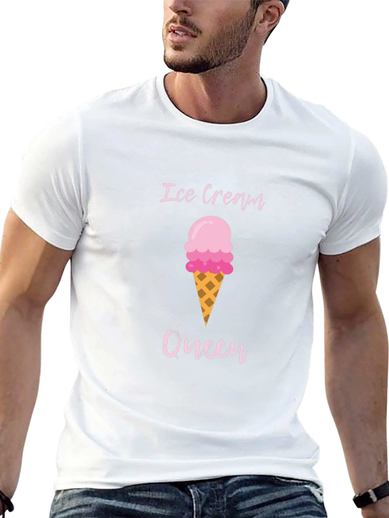 Ice Cream Queen Graphic T-Shirt - Summer Fun