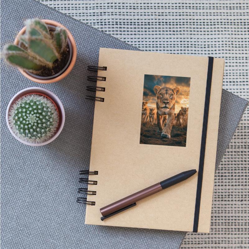 Fearless Lioness Leading the Pride