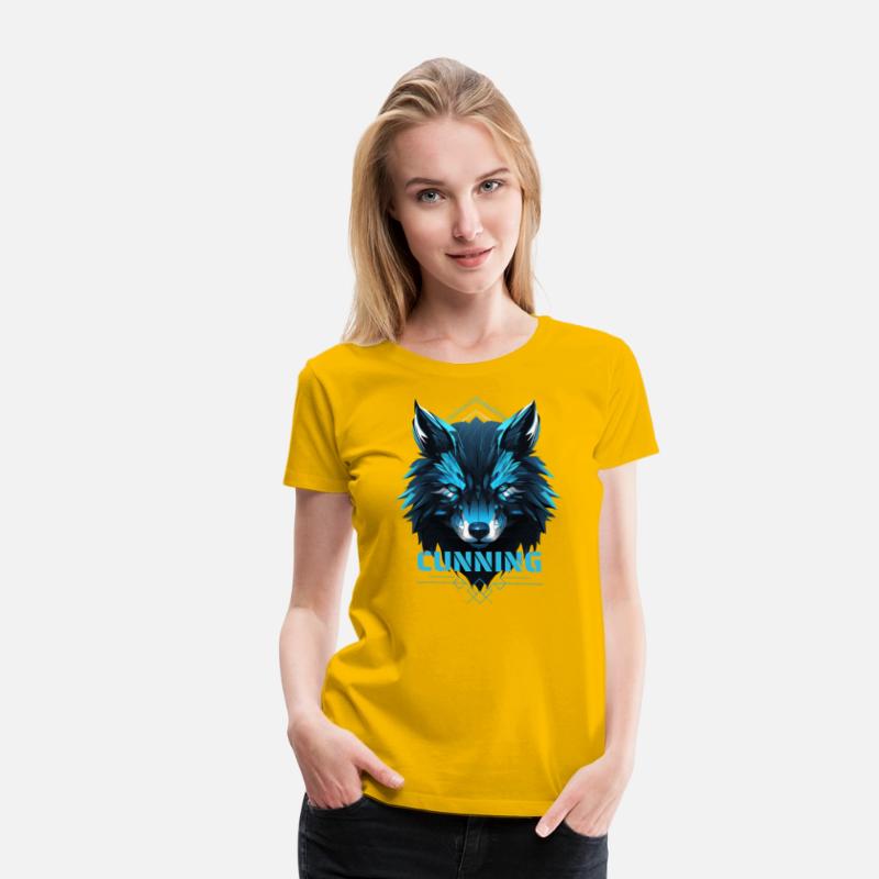 Fierce Blue Wolf with Geometric Details