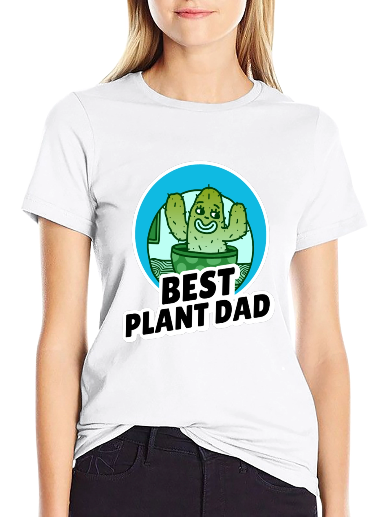 Best Plant Dad T-Shirt - Cactus Design