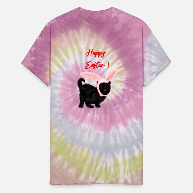 Fluffy black cat wearing a Christmas bunny hat.