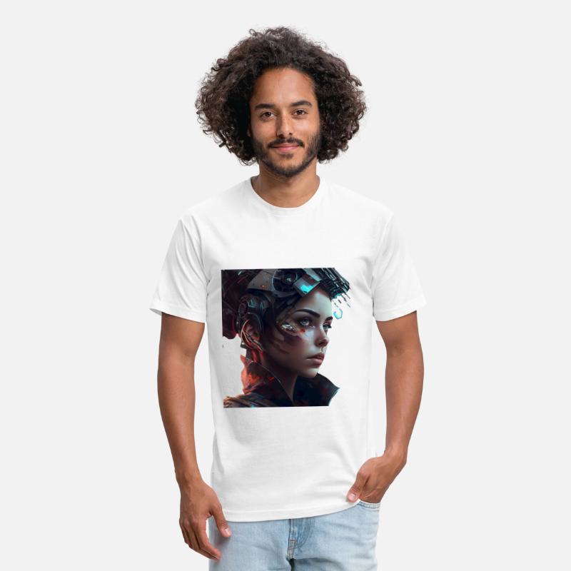 futuristic android girl