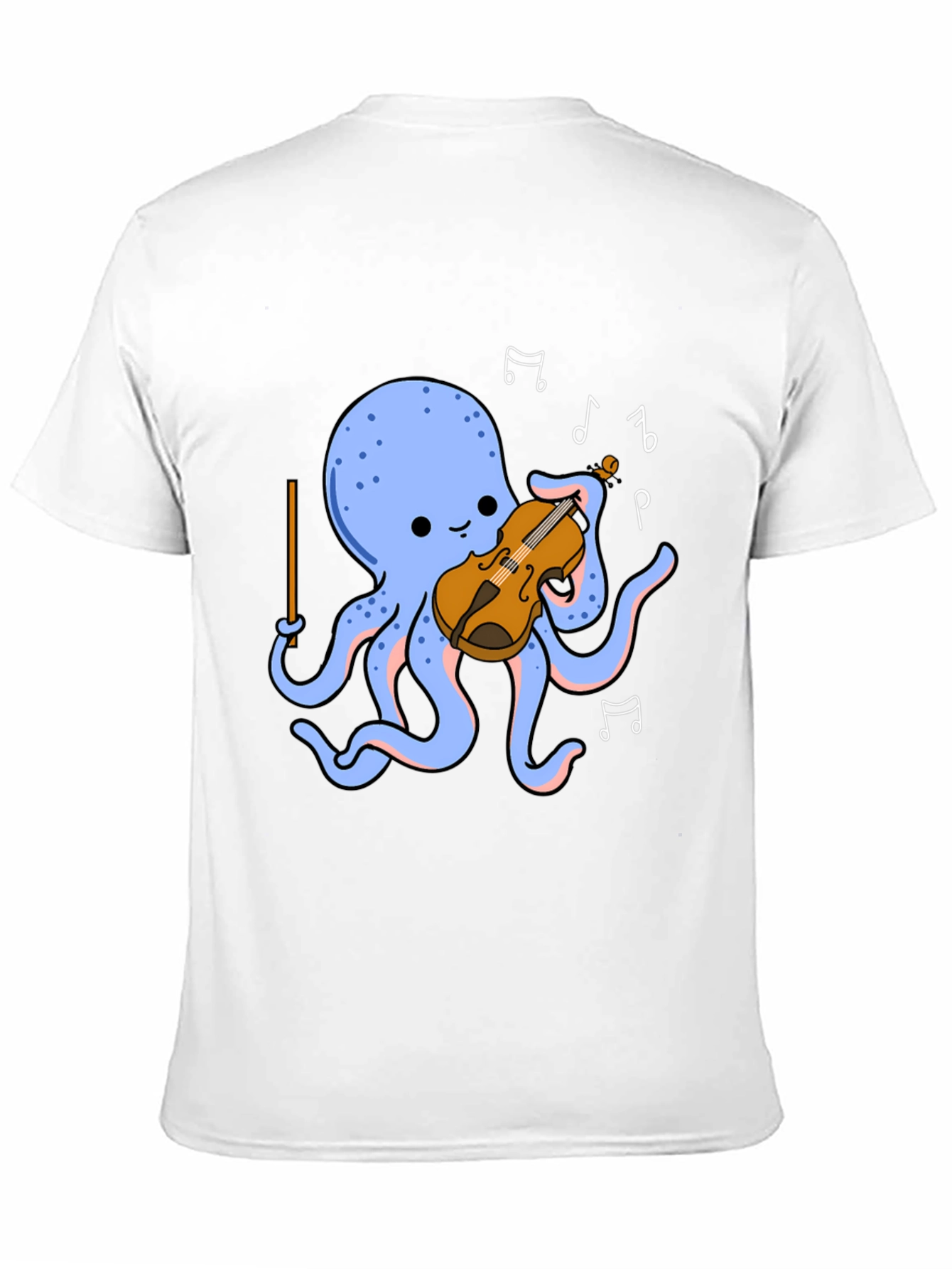 Octopus Violinist Graphic Tee - Musical Ocean Fun