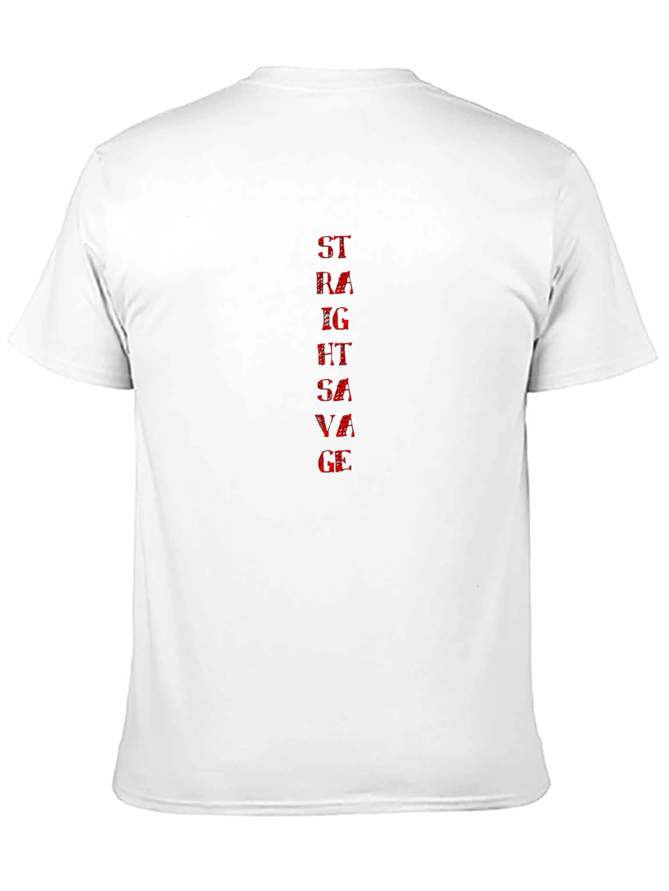 Mens Straight Savage Tee - Black