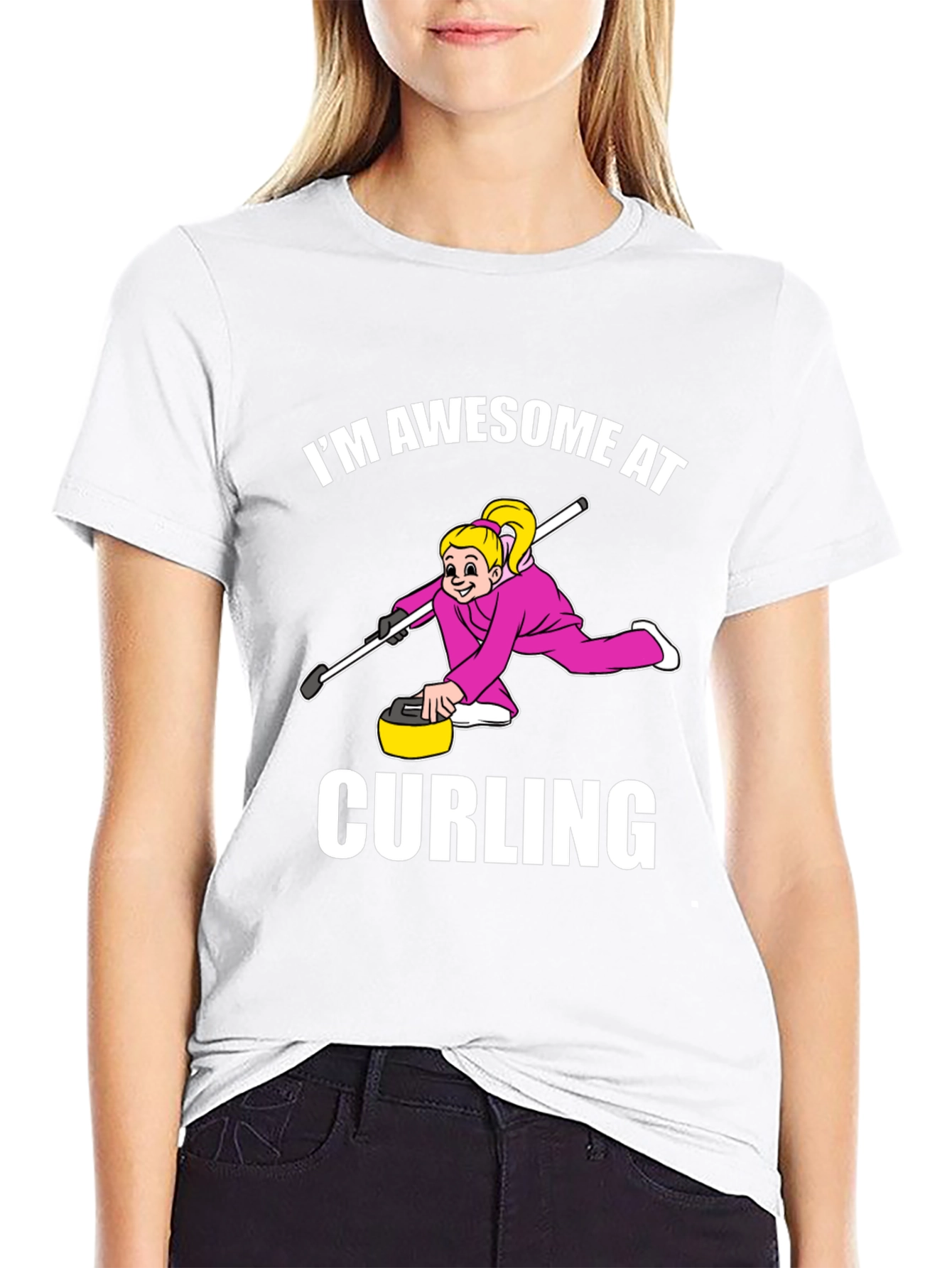 Awesome Curling T-Shirt - Funny Sports Tee
