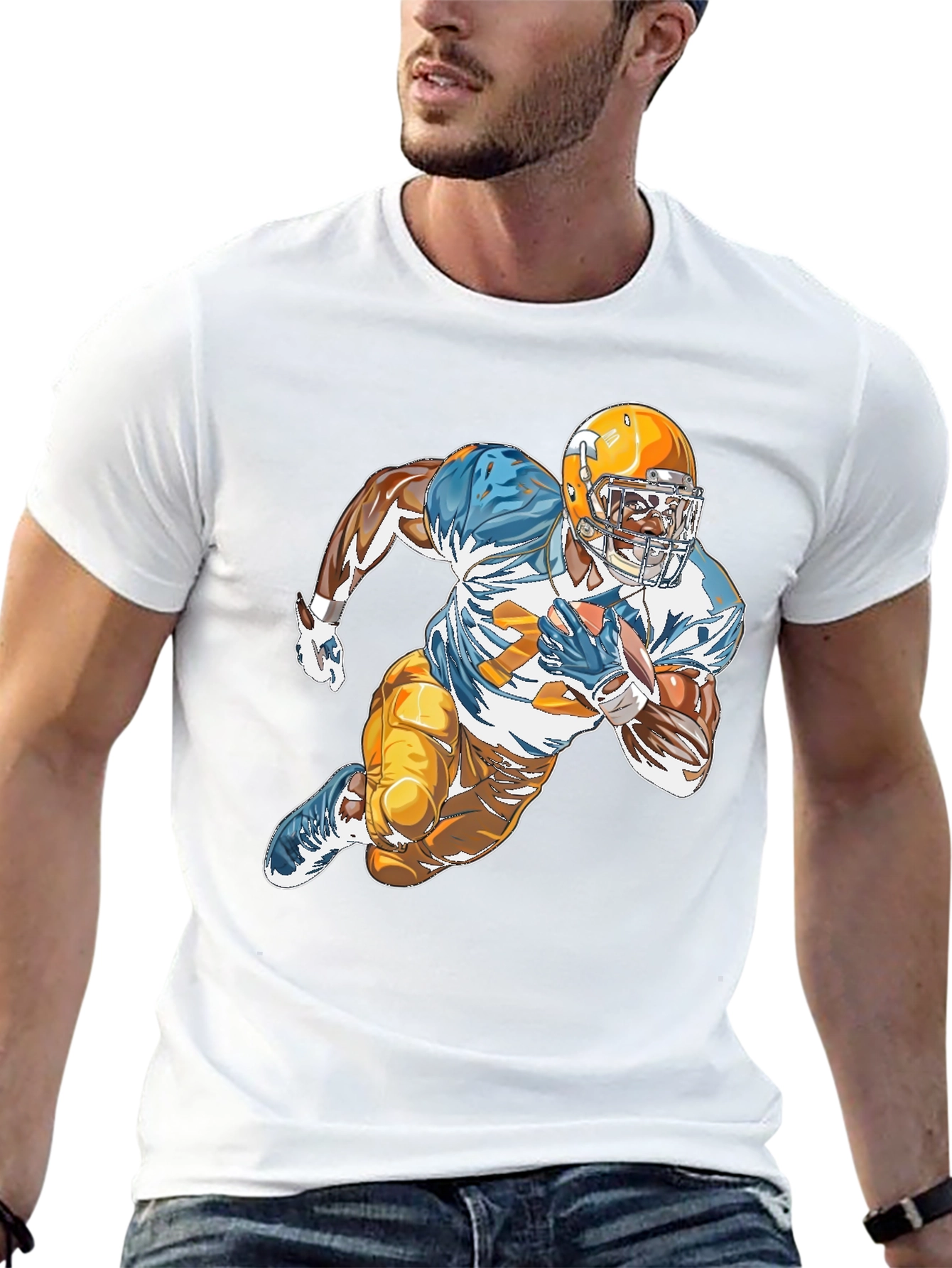 Football Player Graphic Tee