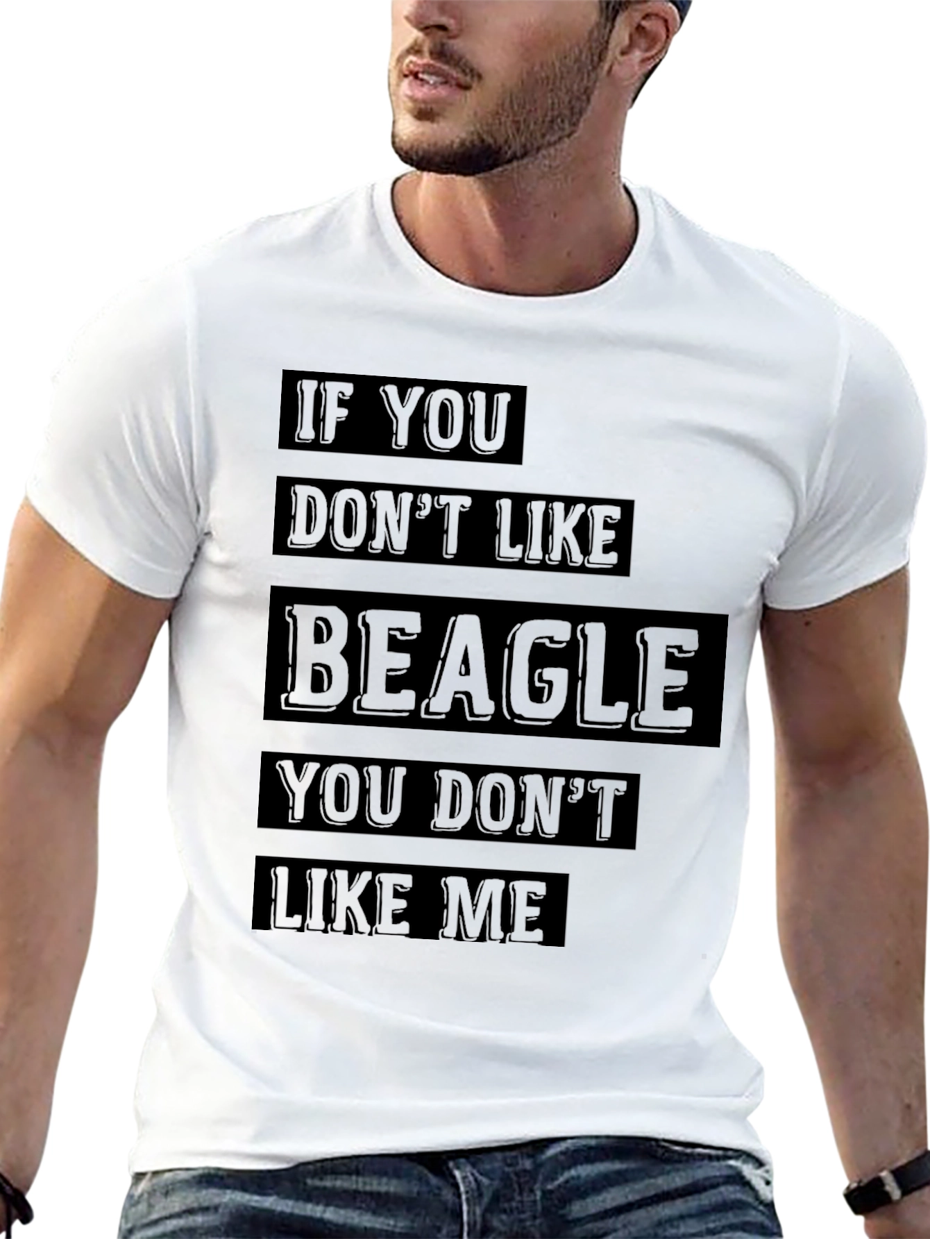Beagle Lovers Black Graphic Tee