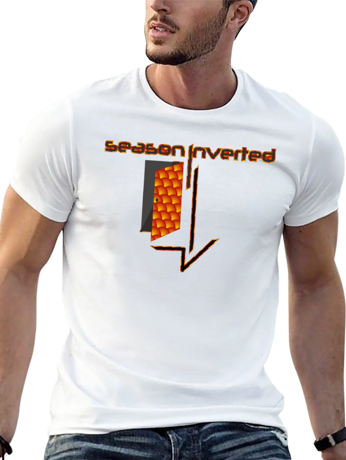Season Inverted Graphic Tee - Modern Style