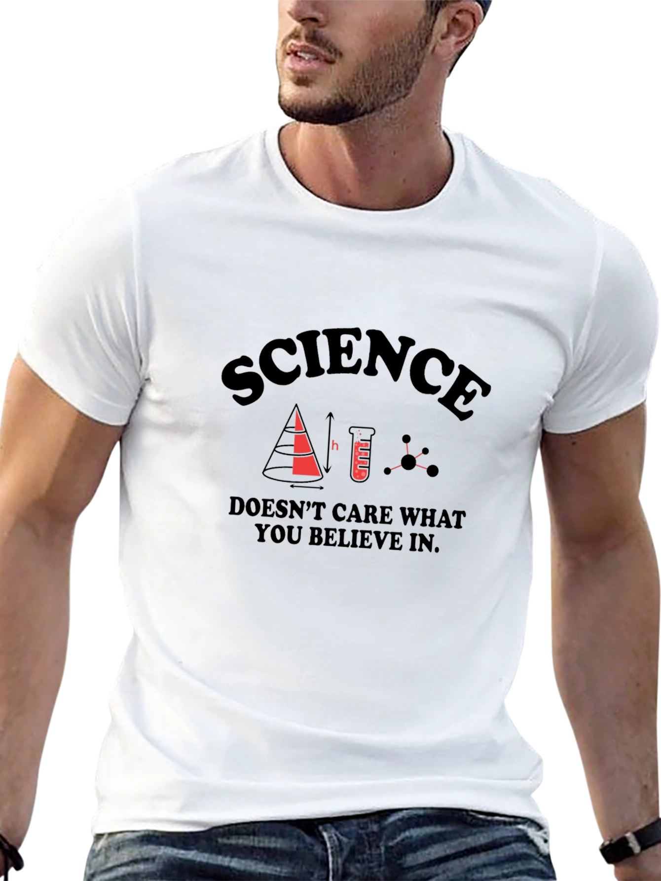 Science T-Shirt - Doesnt Care What You Believe