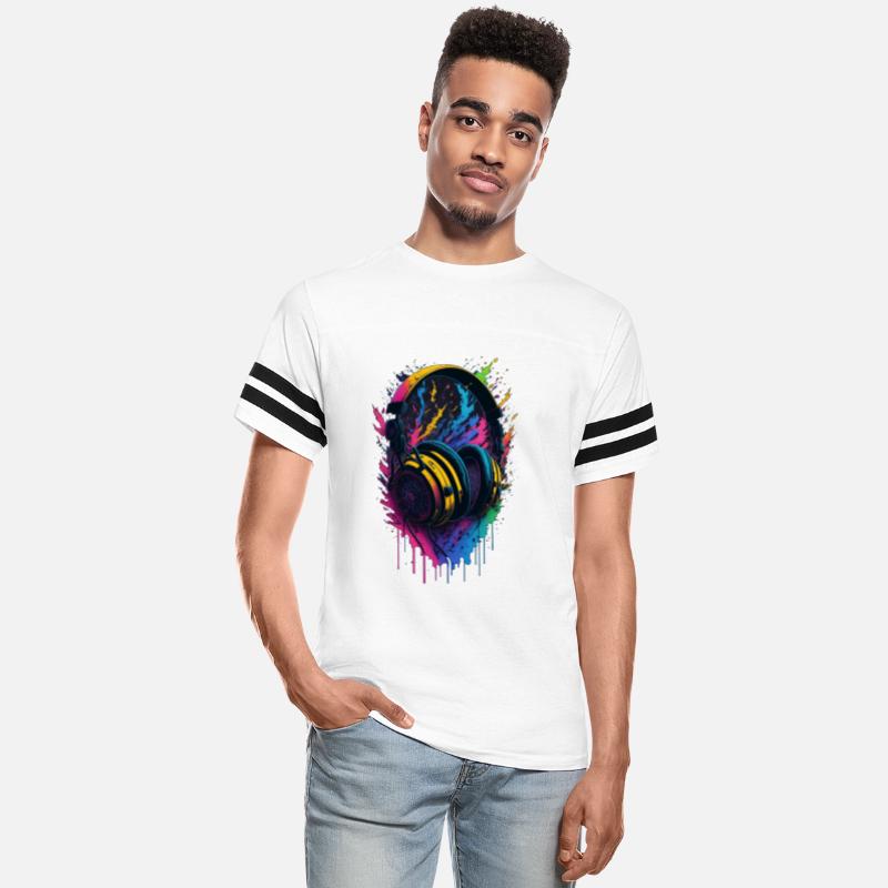 Headphones with an explosion of colors