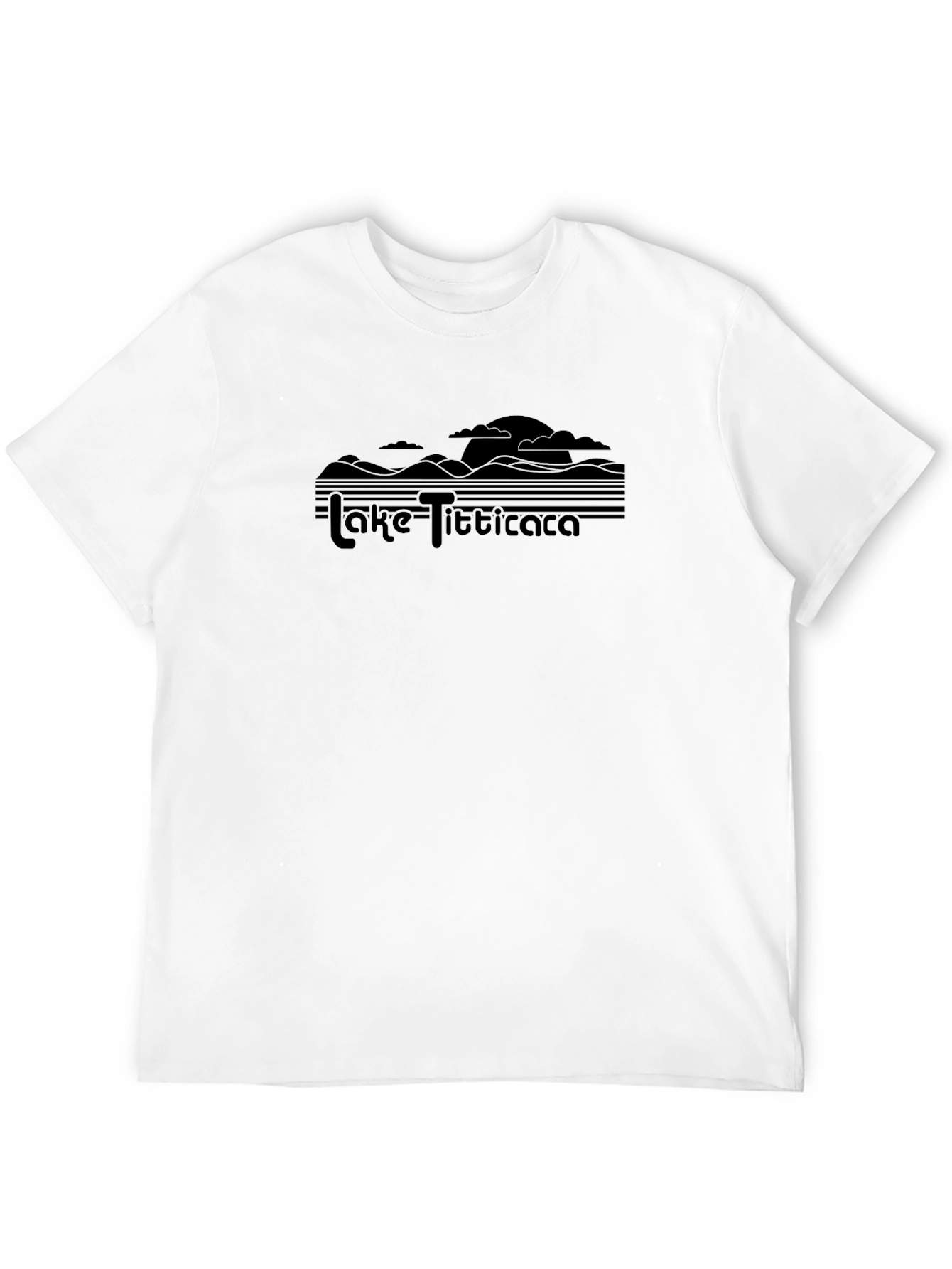 Lake Titicaca Black Graphic T-Shirt