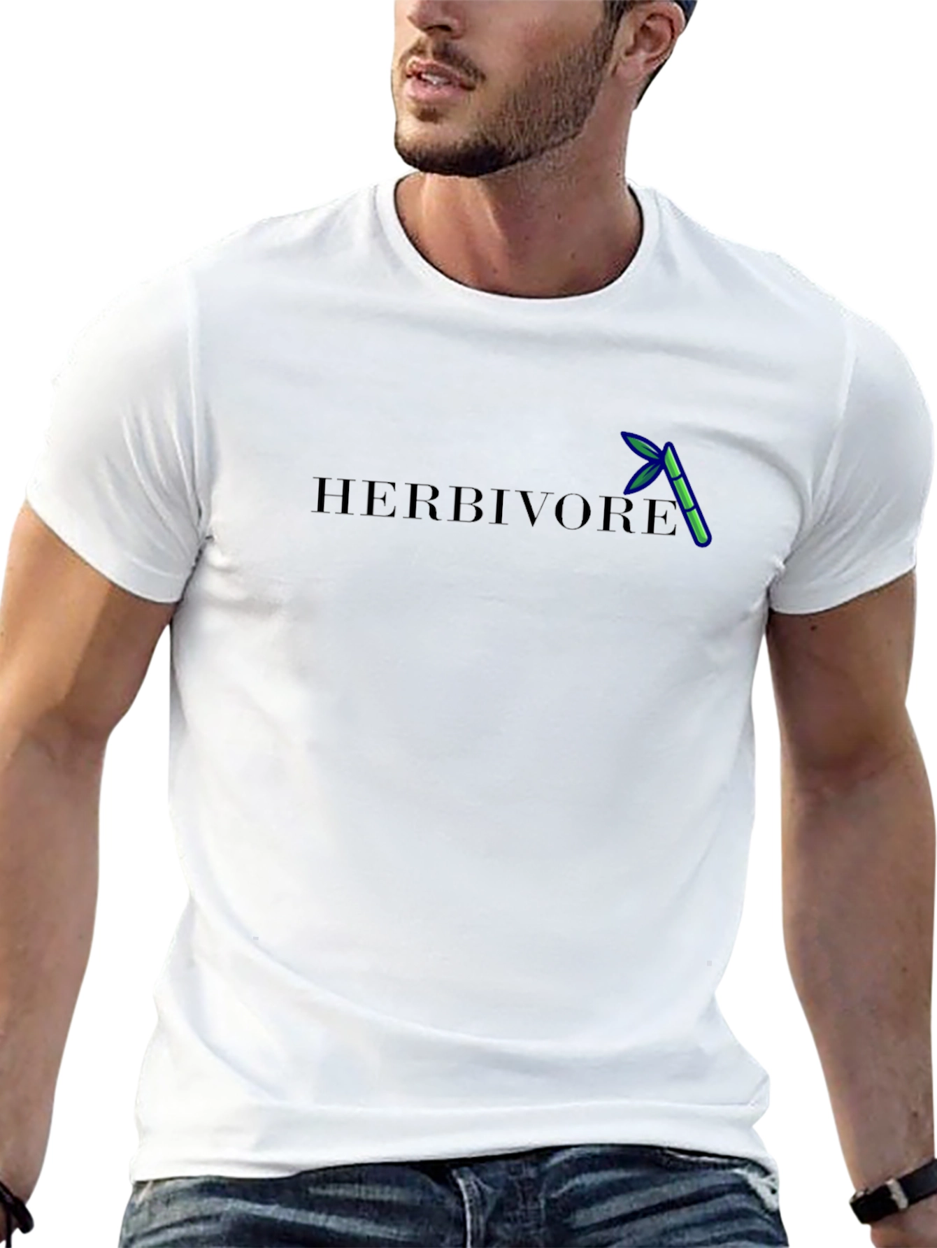 Herbivore Black Graphic Tee