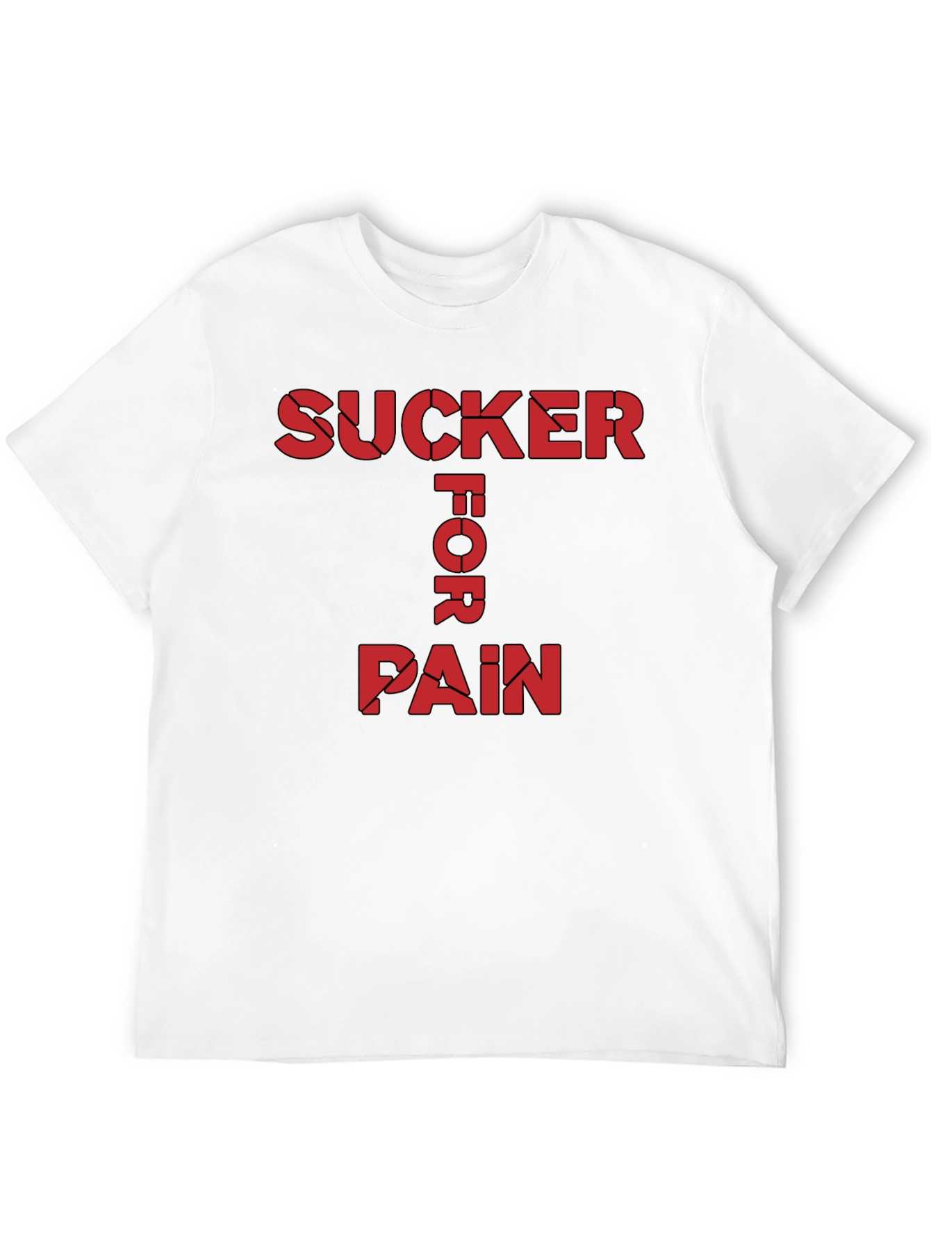 Sucker For Pain Black Graphic Tee Shirt