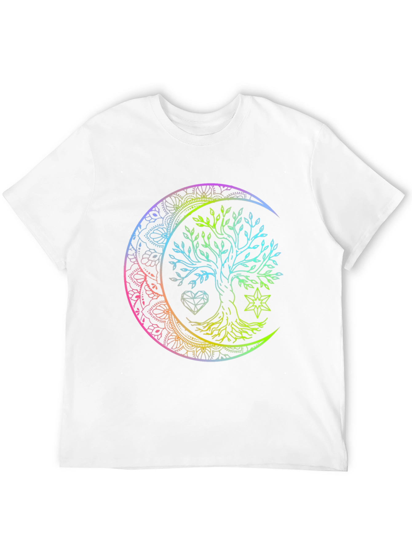 Tree of Life Mandala Moon Graphic Tee