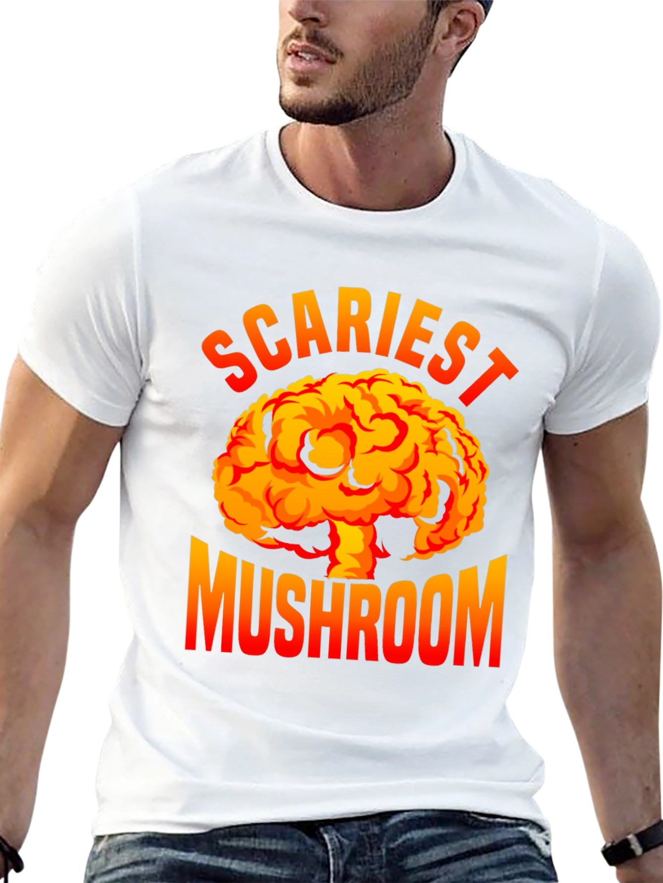 Scariest Mushroom Graphic Tee - Unique Design