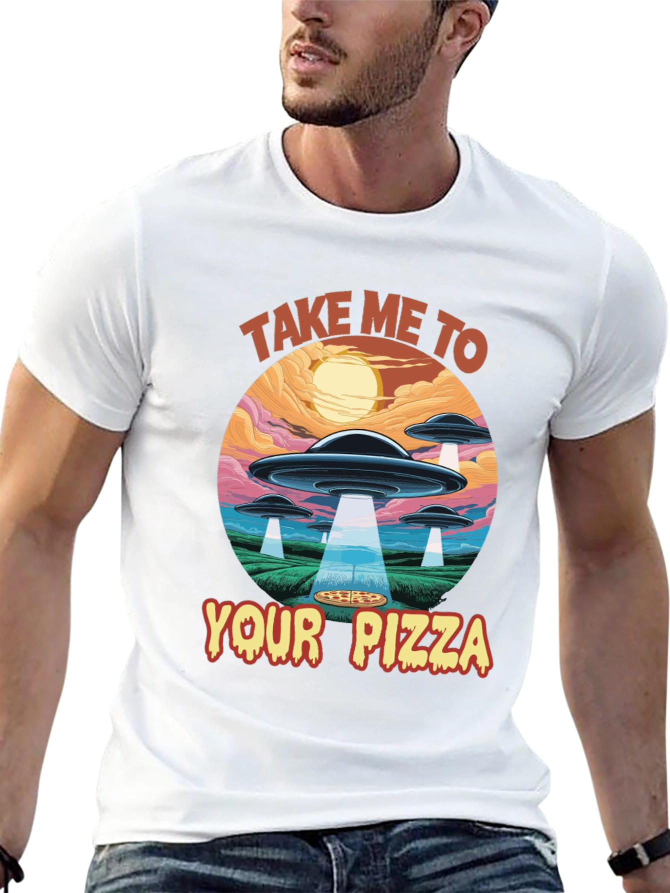Take Me To Your Pizza Graphic T-Shirt