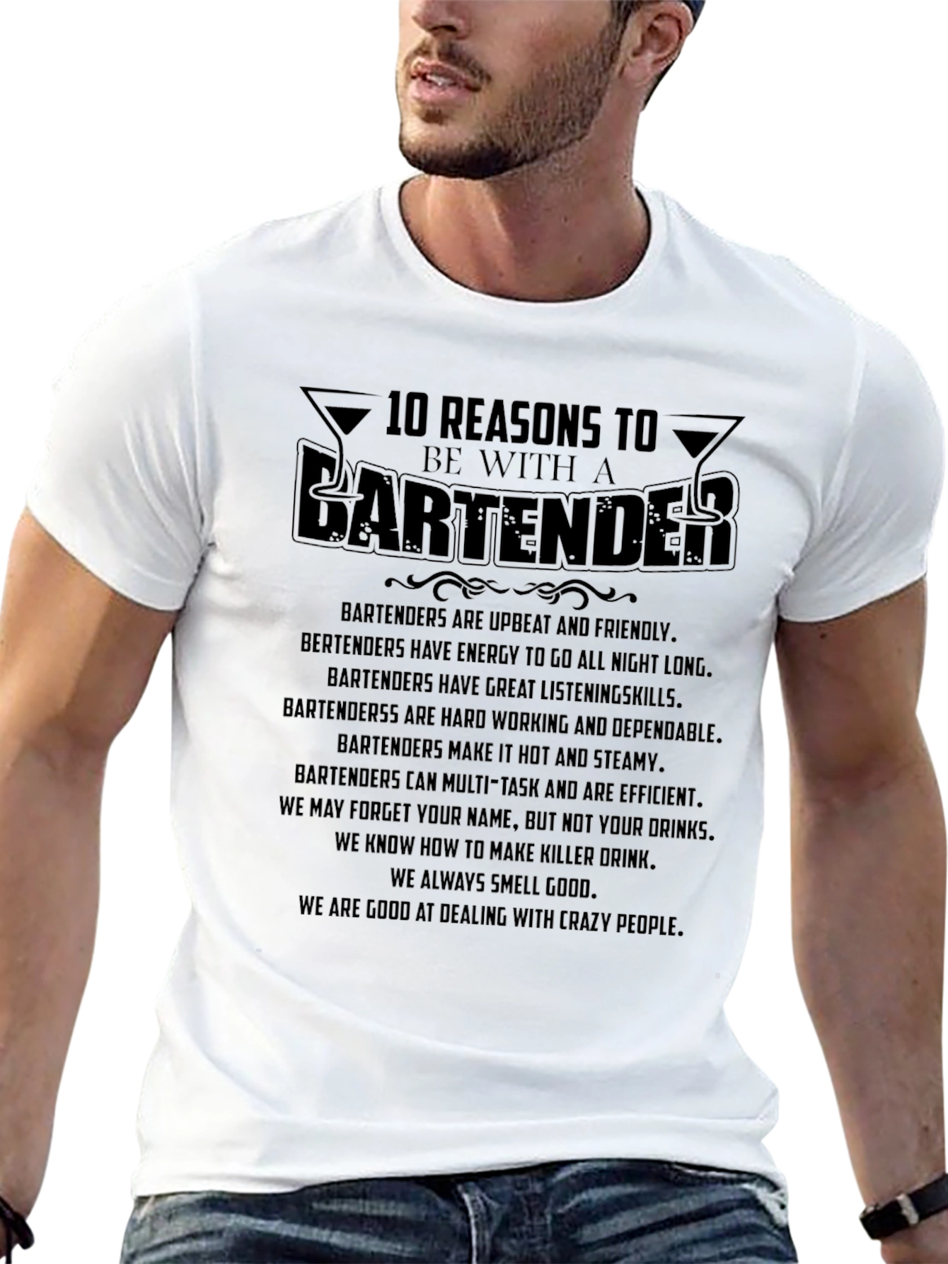 10 Reasons to Date a Bartender T-Shirt