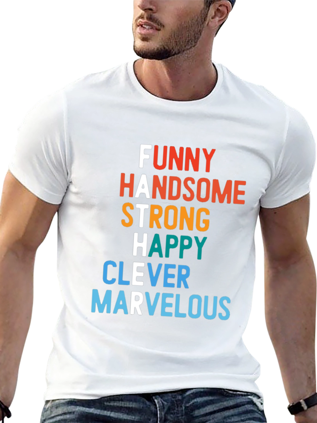 Funny Handsome Strong Father T-Shirt