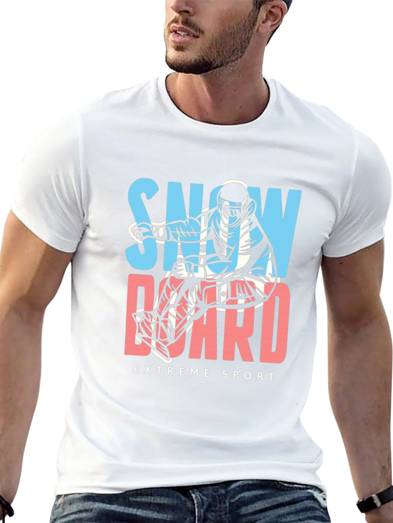 Snowboard Extreme Sport Graphic Tee