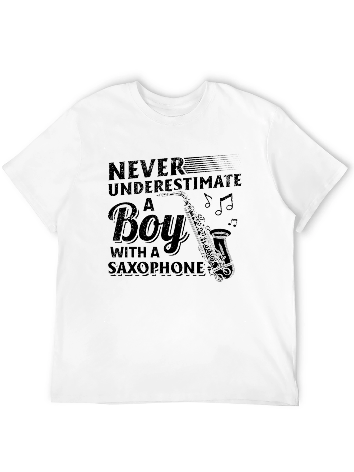 Saxophone Boy Graphic T-Shirt - Music Lover Tee