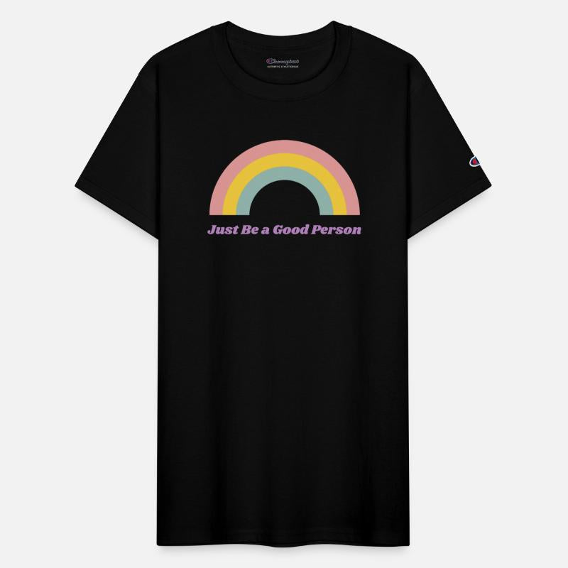 Just Be a Good Person | Pastel Rainbow Design