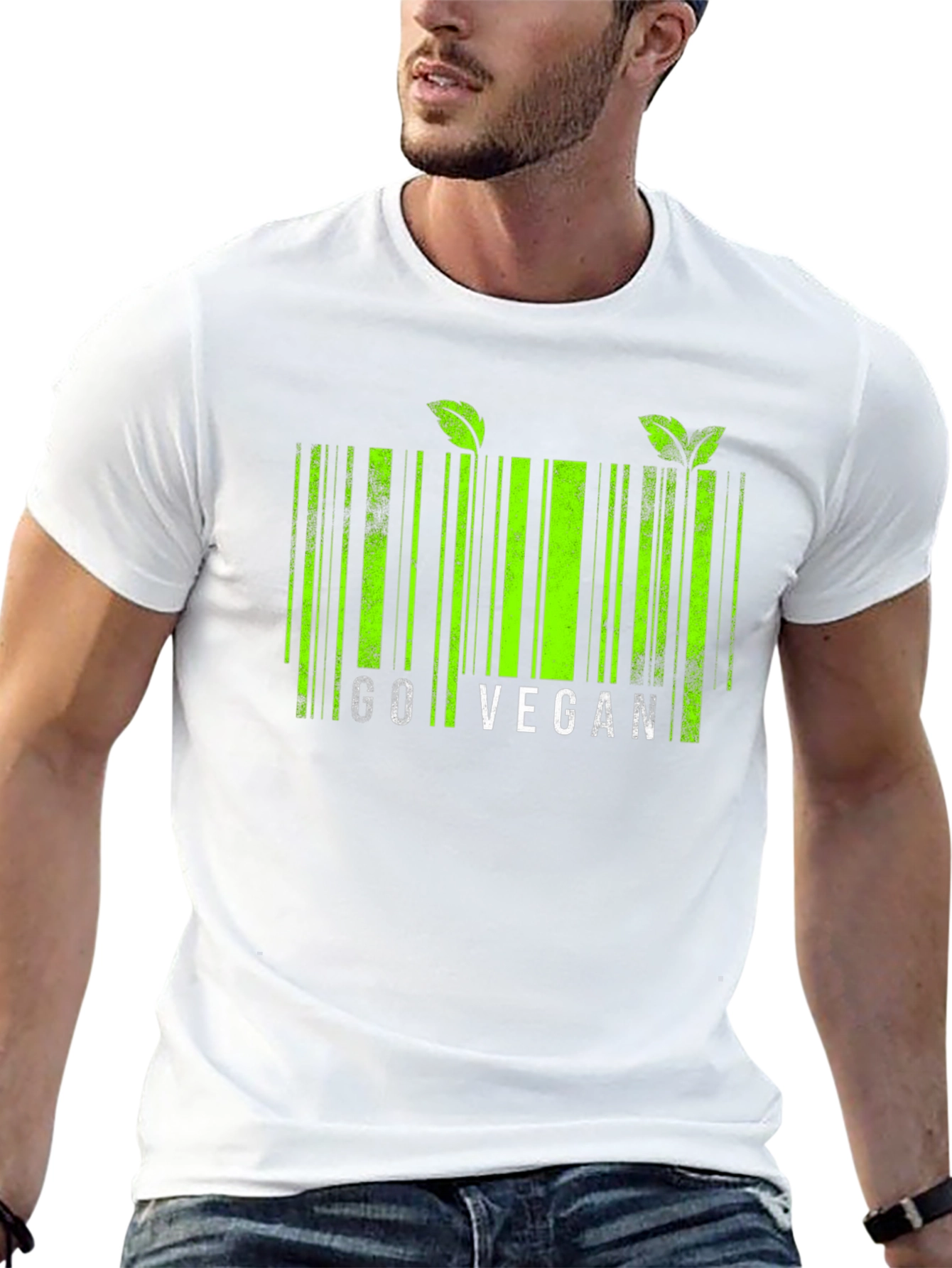 Go Vegan Barcode T-Shirt