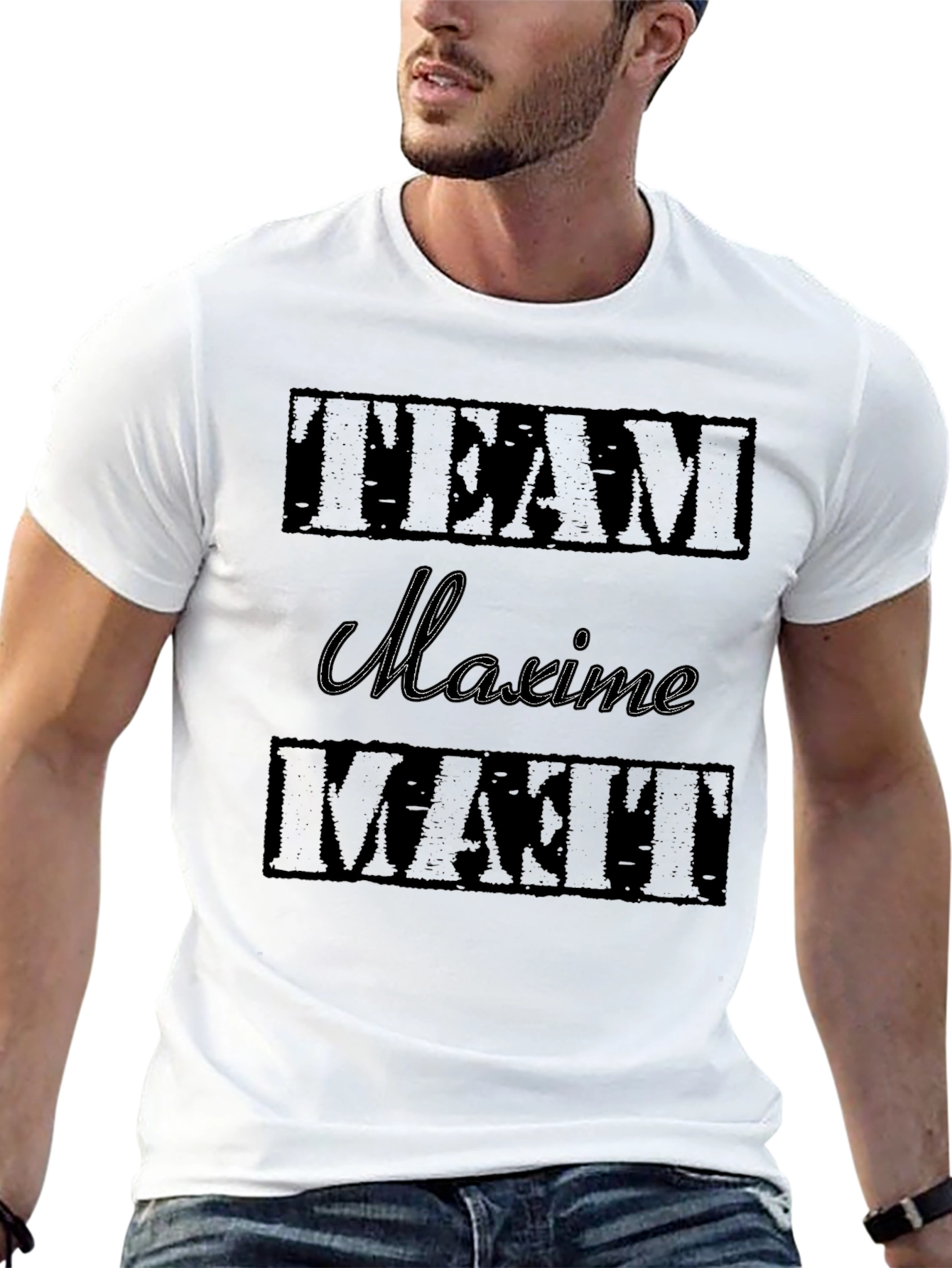 Team Maxime Matt Black Graphic T-Shirt