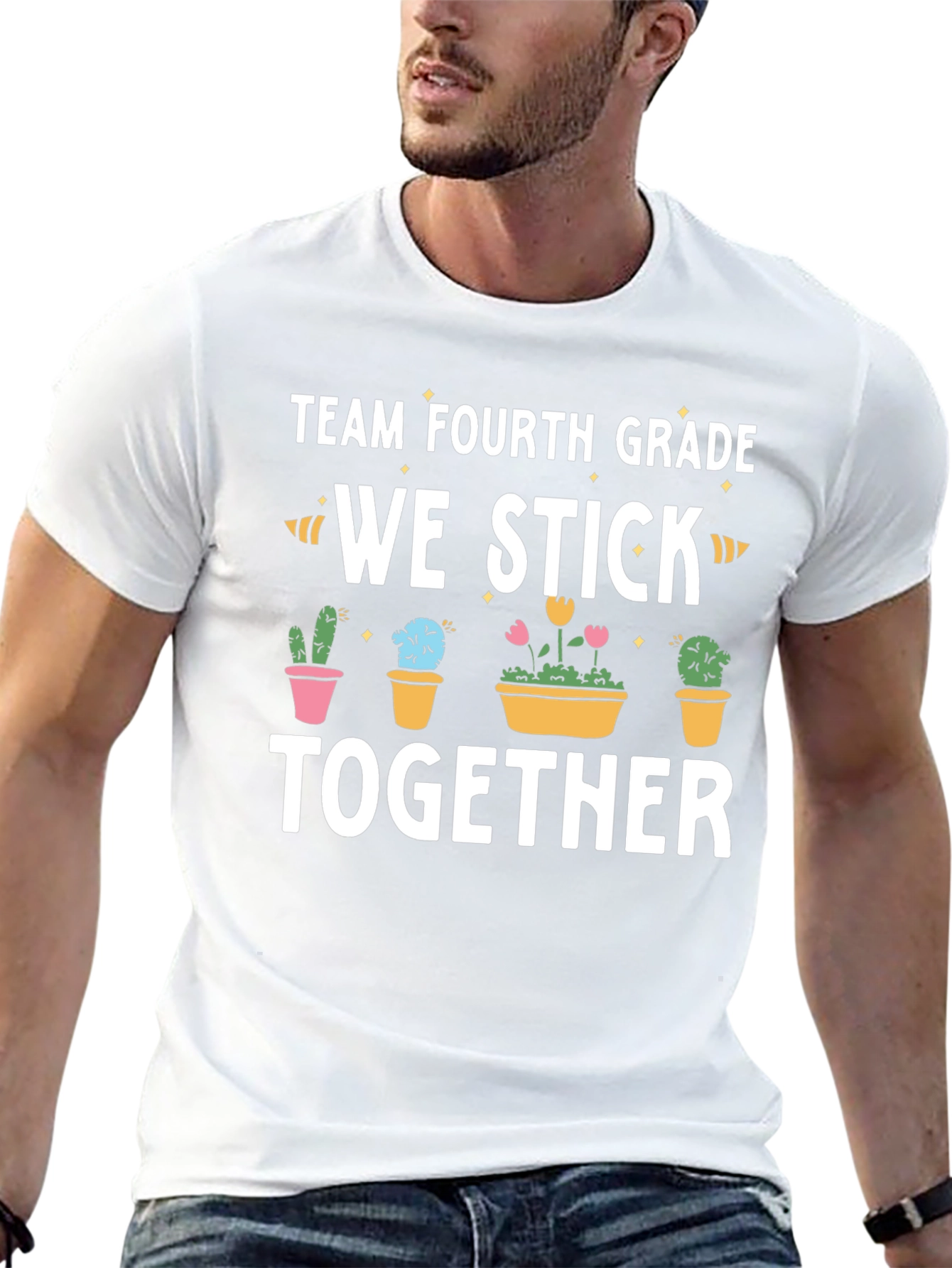 Team Fourth Grade We Stick Together T-Shirt