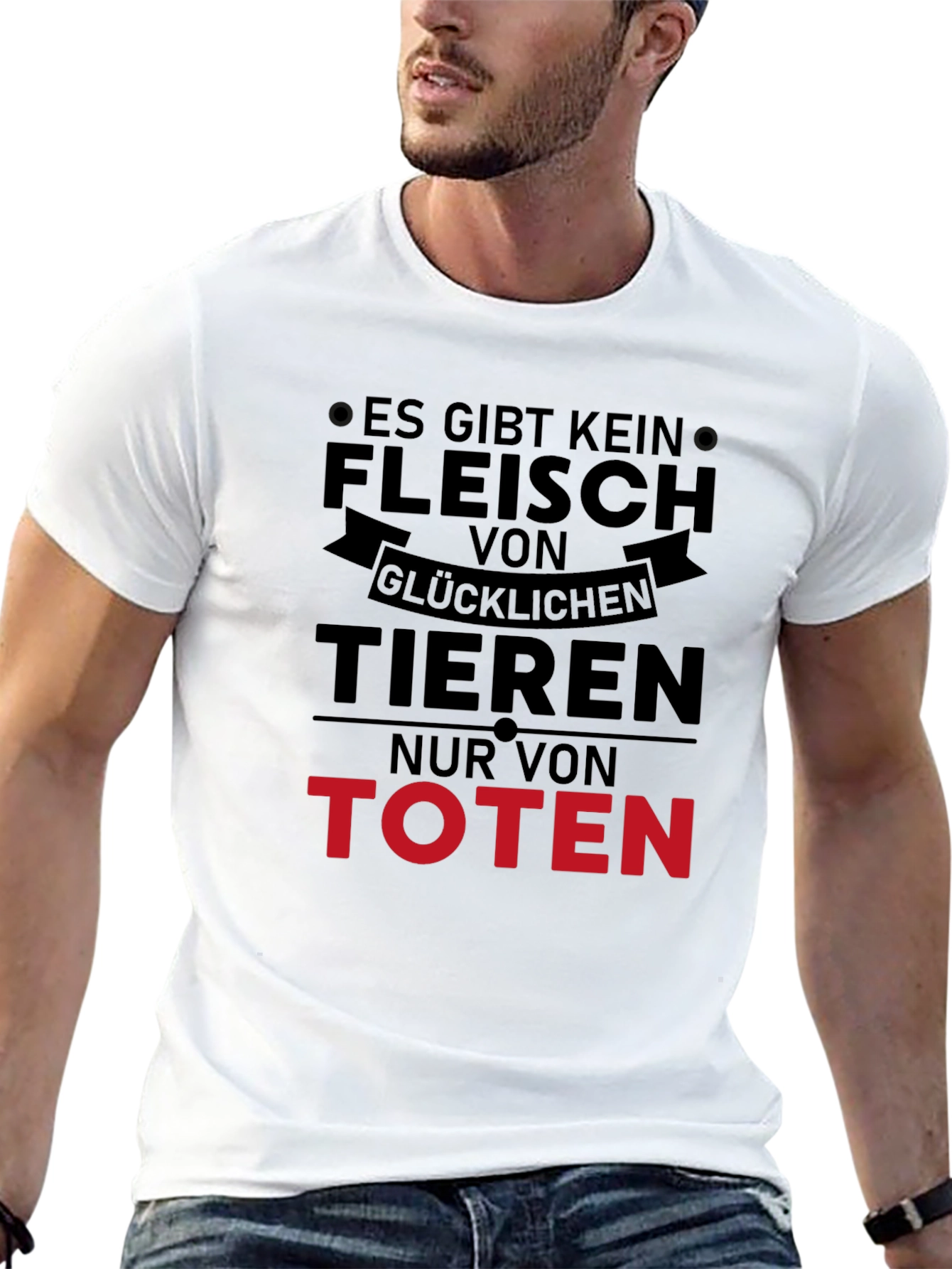 Es Gibt Kein Fleisch T-Shirt: Vegan Statement Tee